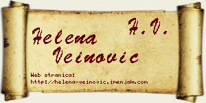 Helena Veinović vizit kartica